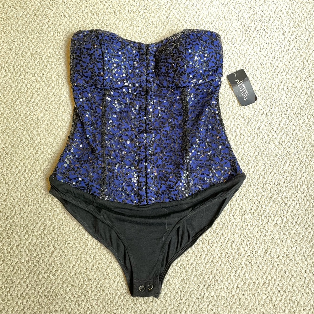 Sequins corset bodysuit
